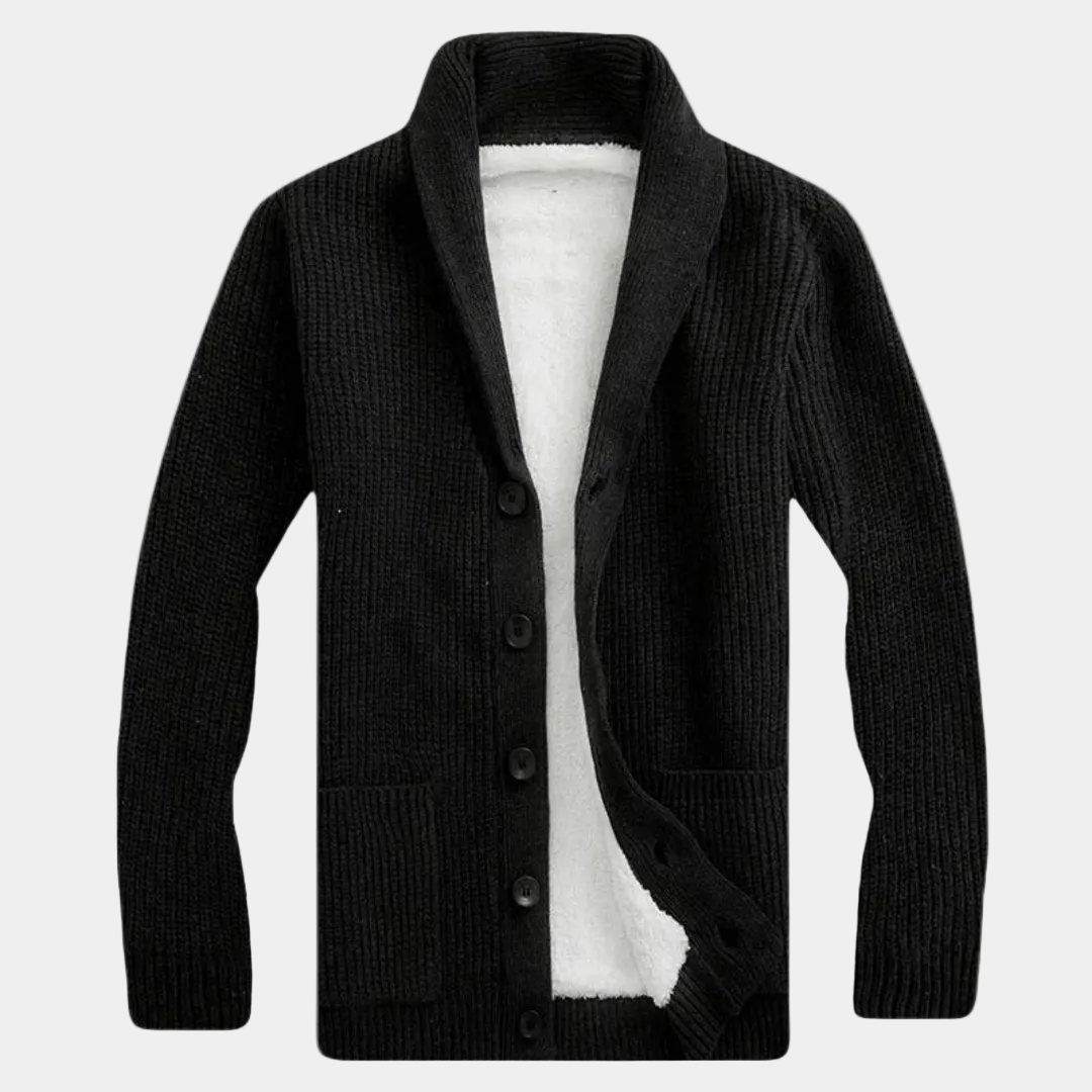 Cardigan Collo Sciallato con Bottoni Uomo