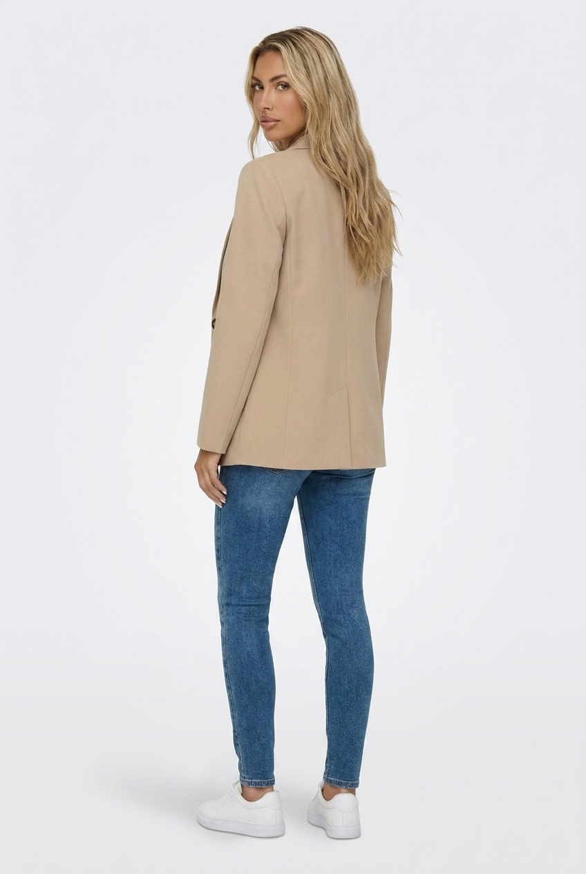 Blazer Lungo Dritto Un Bottone Donna