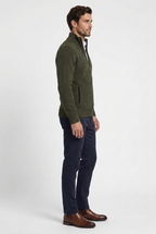 Cardigan con Zip Collo Alto Uomo