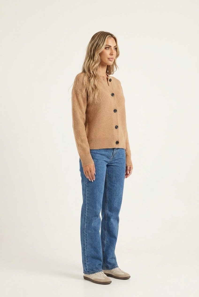 Cardigan Lungo Maglia Morbida Donna