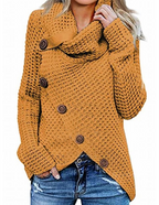 Maglione Collo ad Anello Asimmetrico Donna