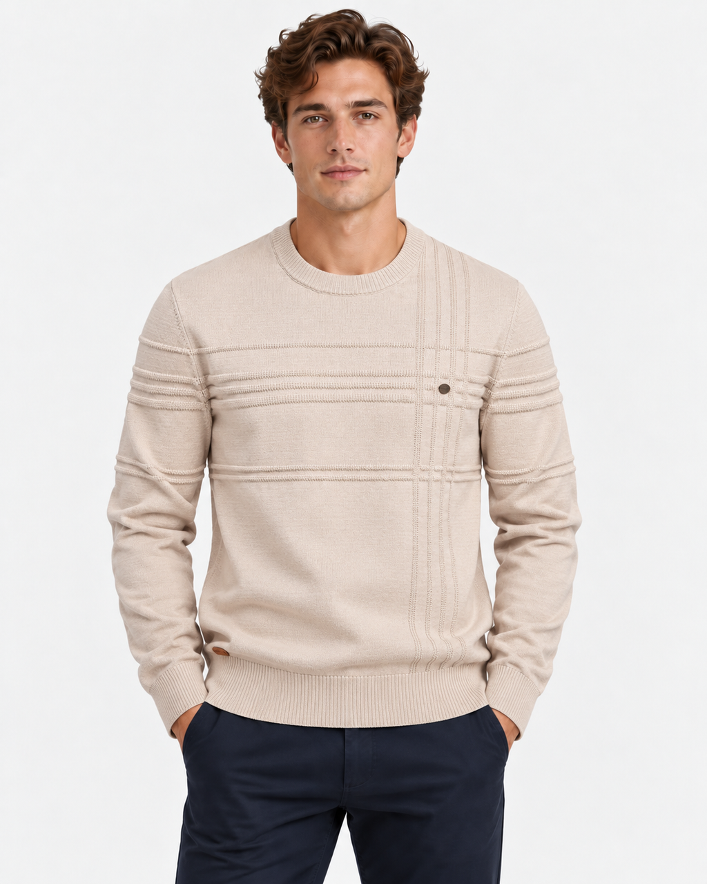 Maglione Girocollo Cotone Uomo