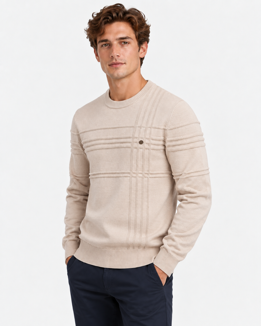 Maglione Girocollo Cotone Uomo