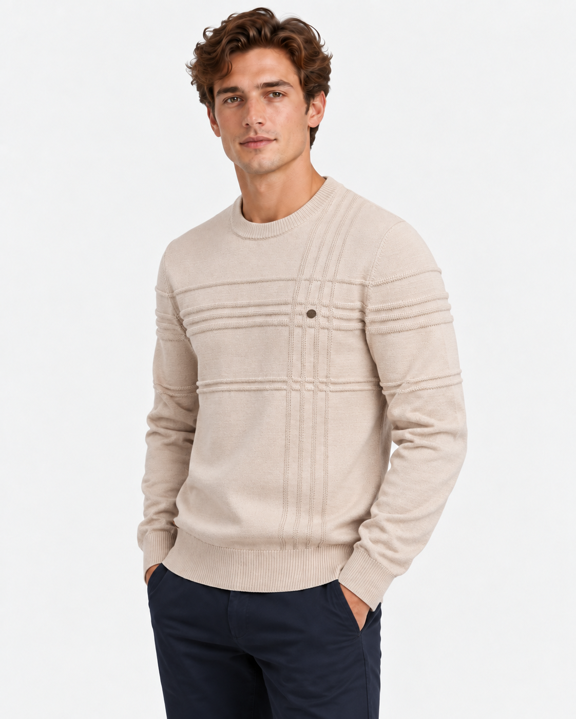 Maglione Girocollo Cotone Uomo