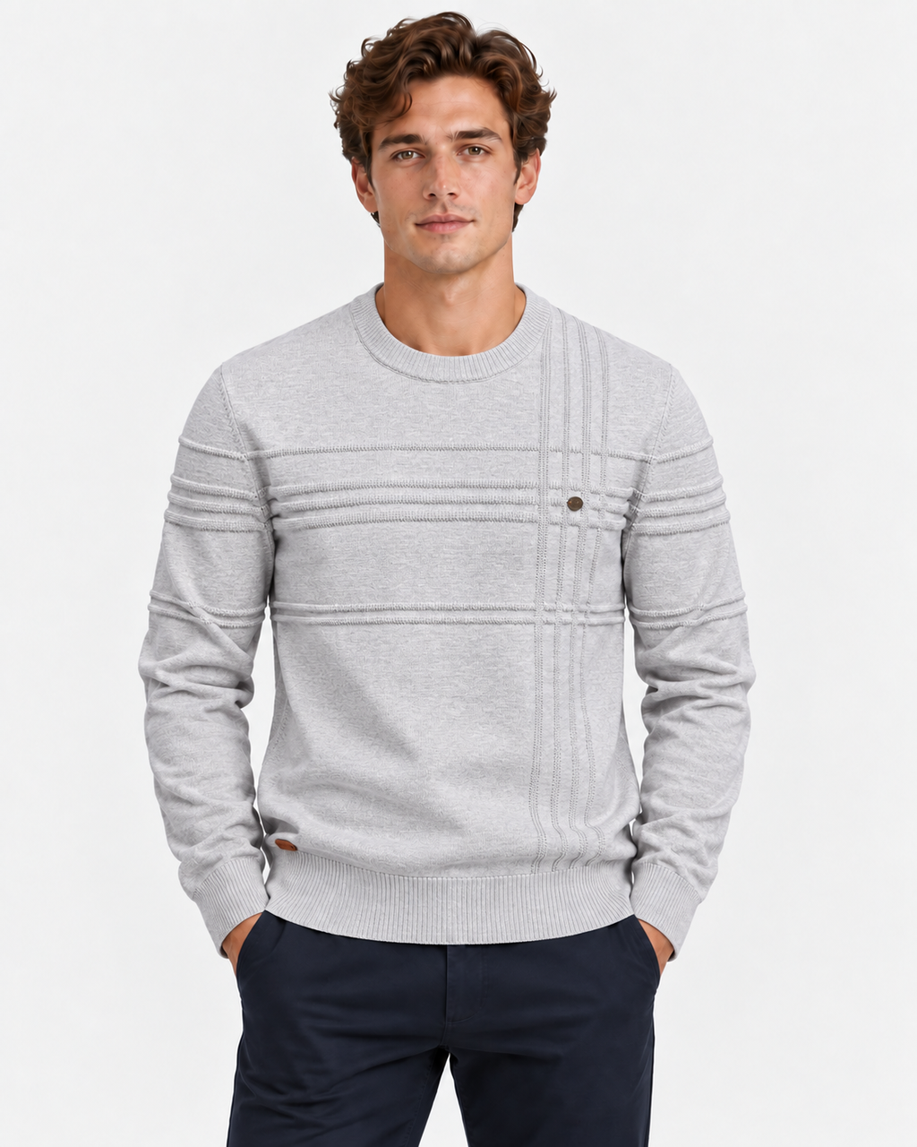 Maglione Girocollo Cotone Uomo
