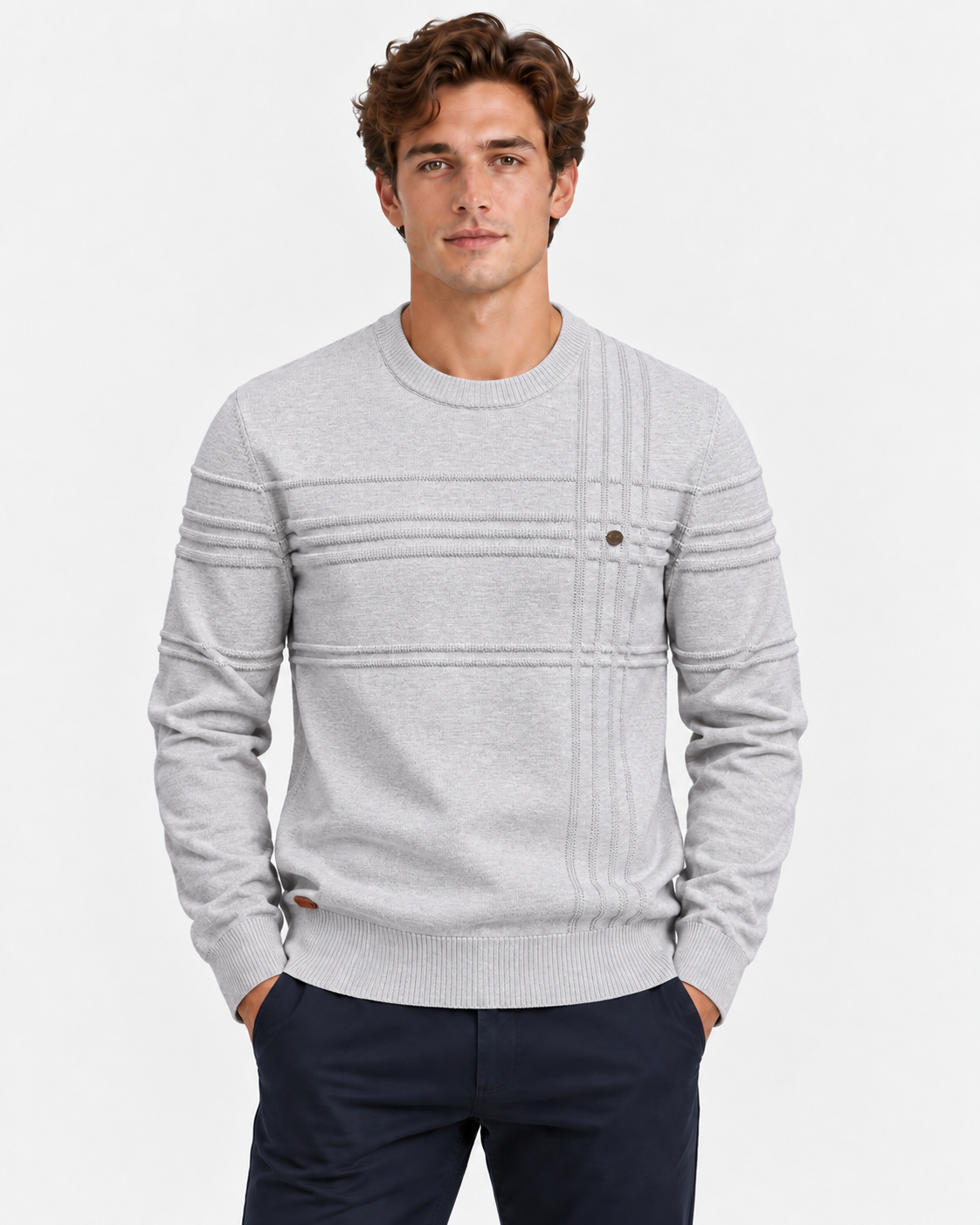 Maglione Girocollo Cotone Uomo