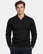 Maglione Polo Manica Lunga Cotone Uomo
