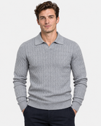 Maglione Polo Manica Lunga Cotone Uomo