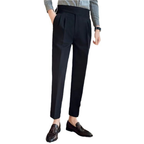 Pantaloni Vita Alta con Pinces Uomo