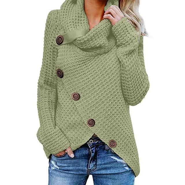 Maglione Collo ad Anello Asimmetrico Donna