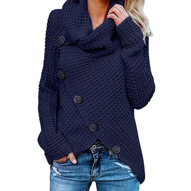 Maglione Collo ad Anello Asimmetrico Donna