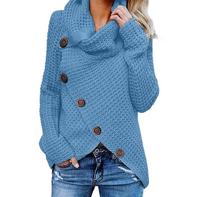 Maglione Collo ad Anello Asimmetrico Donna
