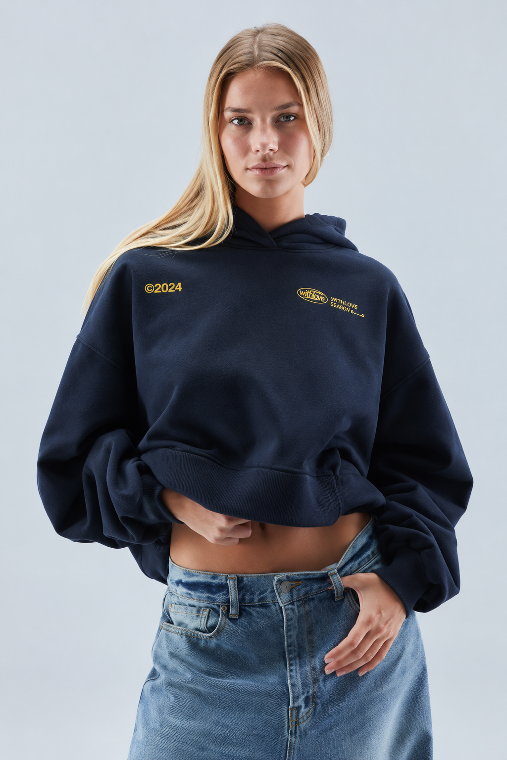 Felpa Oversize con Cappuccio Donna