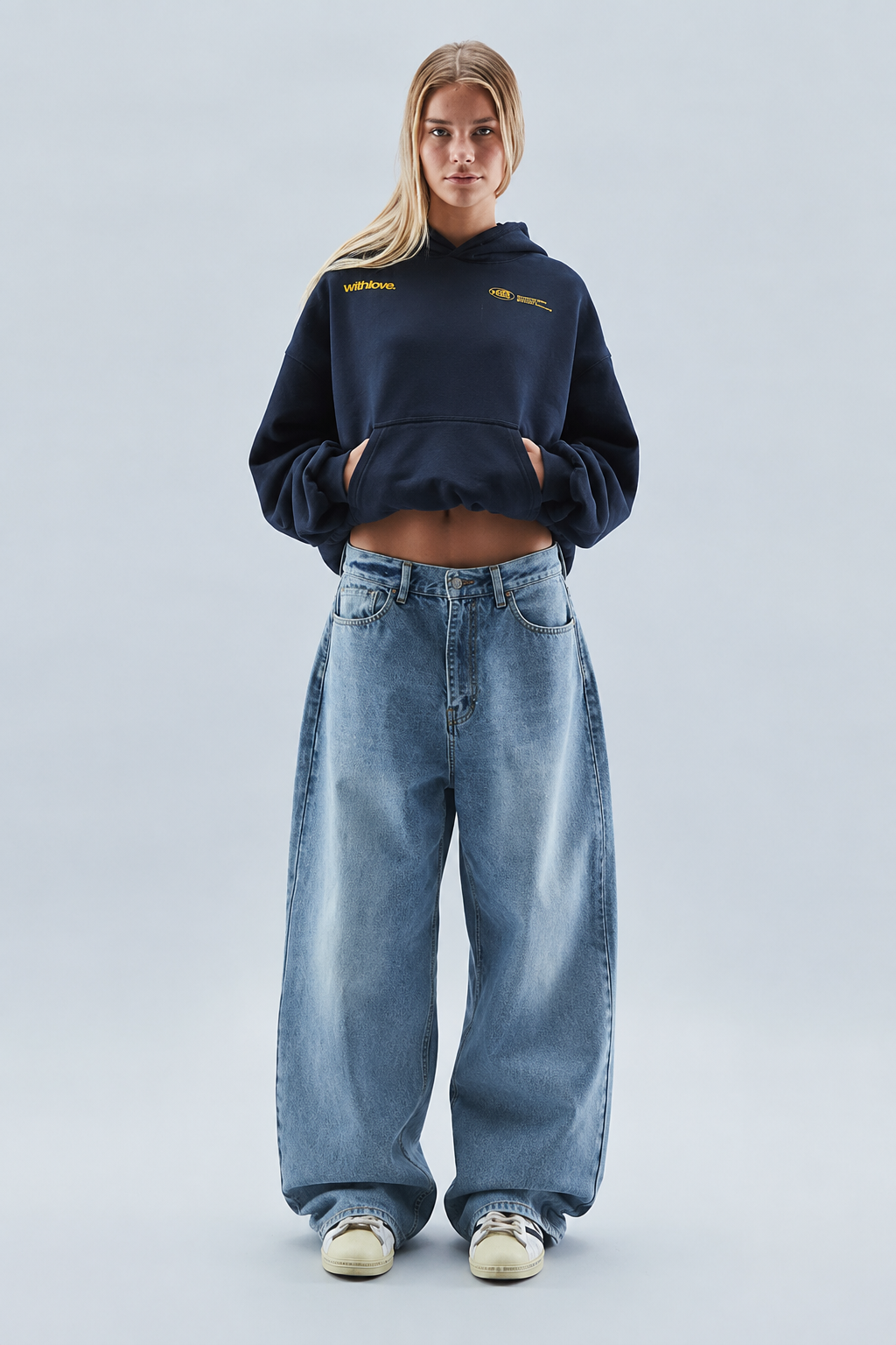 Felpa Oversize con Cappuccio Donna