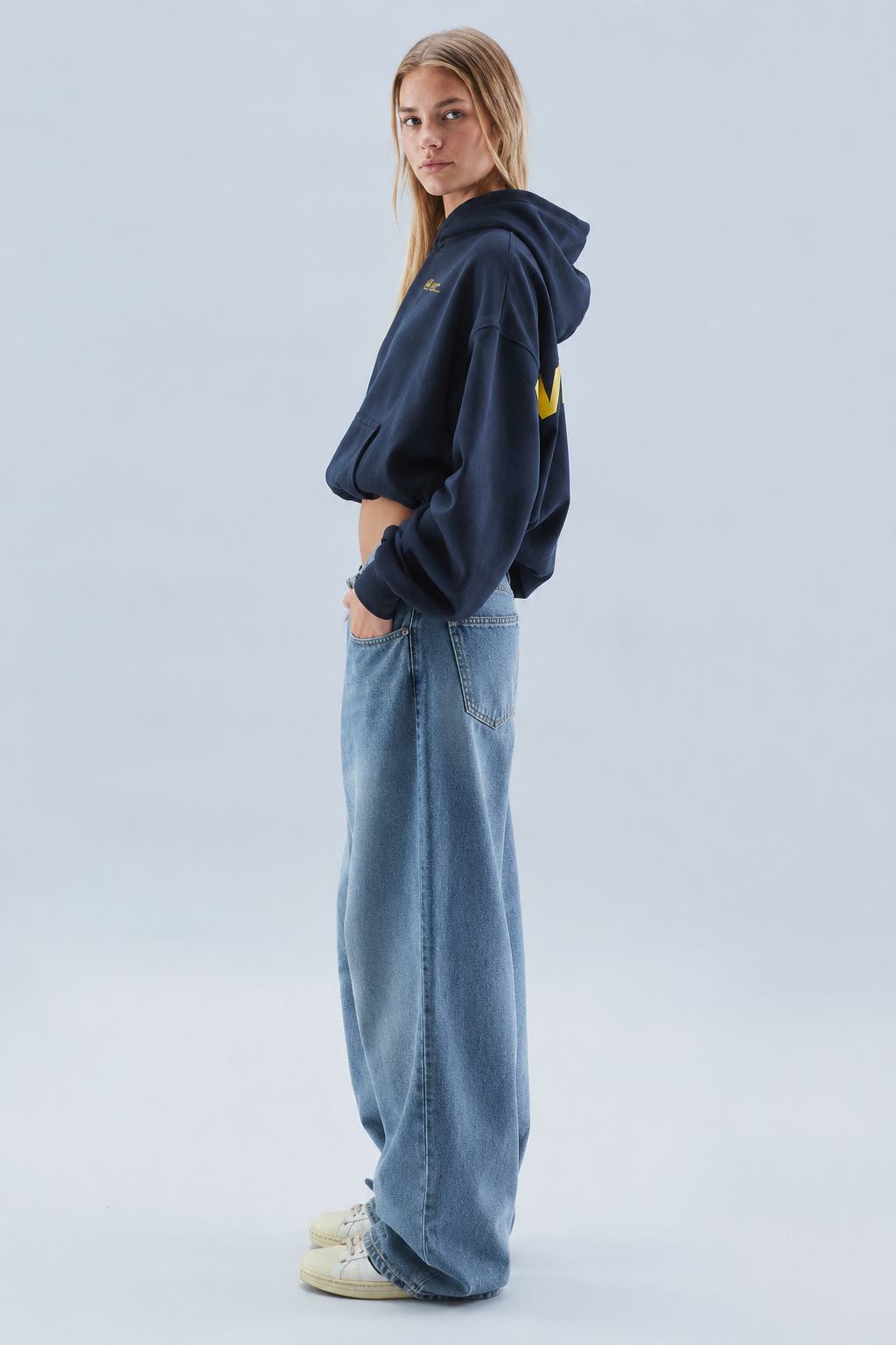 Felpa Oversize con Cappuccio Donna