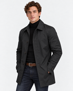 Trench Corto Impermeabile con Bottoni Uomo