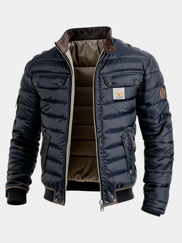 Giubbotto Trapuntato con Zip Uomo